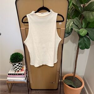 Anthropologie Cream Sleeveless Tank Top